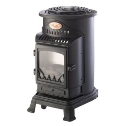 Calor Gas 3kW Matt Black Provence Stove Portable Gas Heater