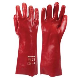 Red PVC Gauntlets