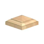 Wooden Post Cap - Temple
