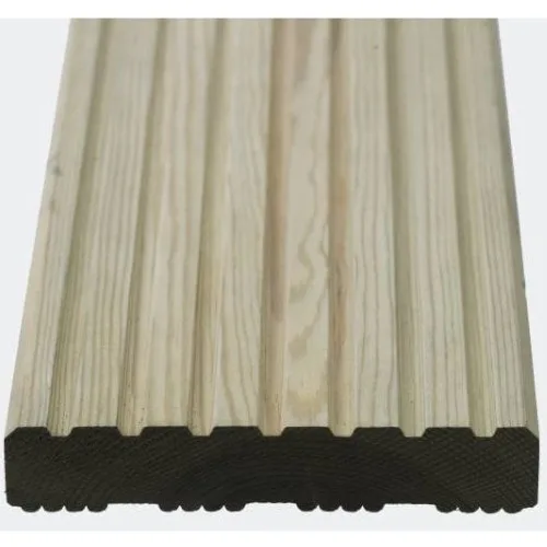 Grooved Timber Decking 125mm x 38mm
